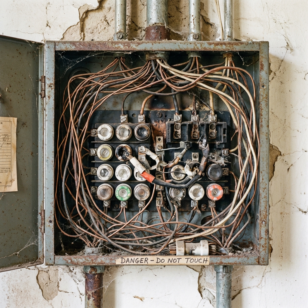 Mezitli Elektrik Pano Yenileme - Öncesi